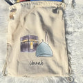 Umrah Mubarak Kaaba Drawstring Backpack | Hajj & Eid Gift Bag