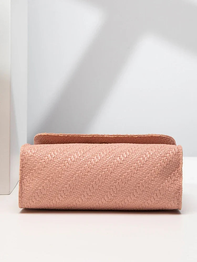 Women's Embossed PU Leather Crossbody Bag | Chain Satchel