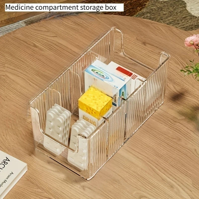 Medicine Storage Box Dividers Countertop Closet Office Home Emergency