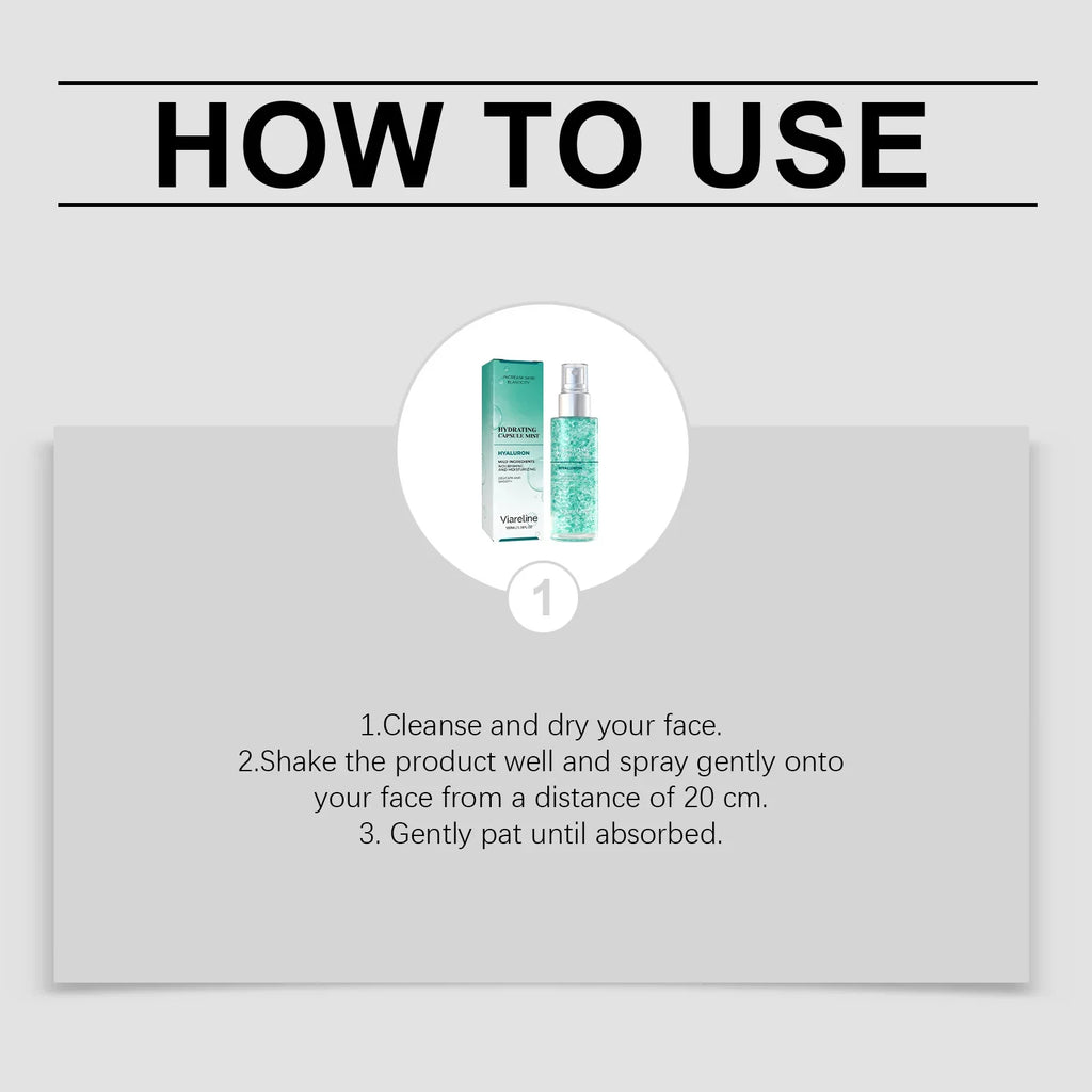 Viareline Hydrating Facial Spray – Brightening & Firming Mist