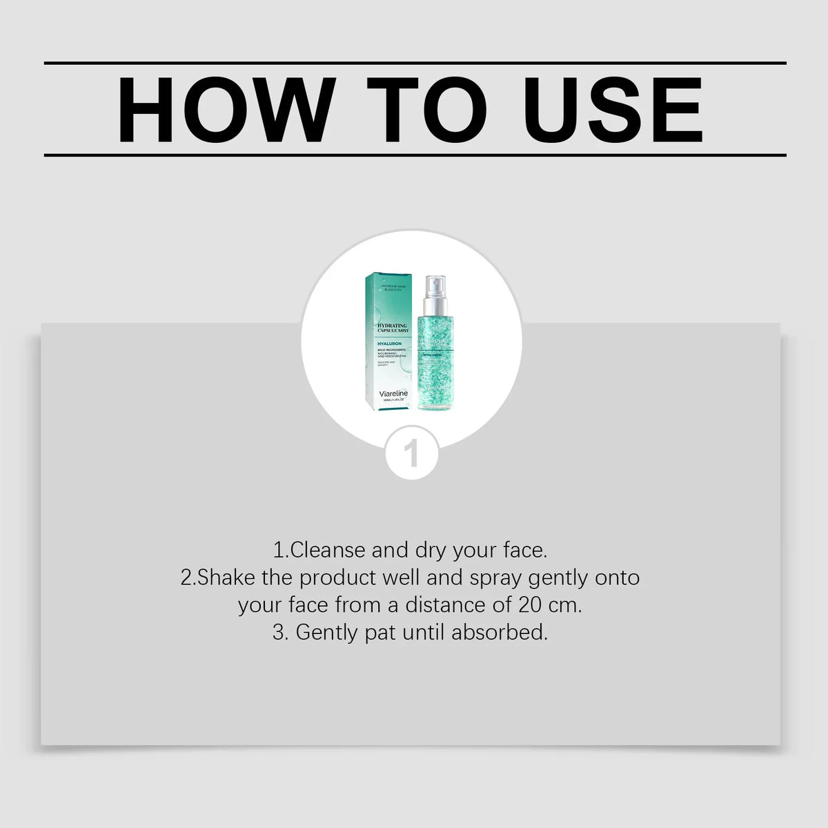 Viareline Hydrating Facial Spray – Brightening & Firming Mist