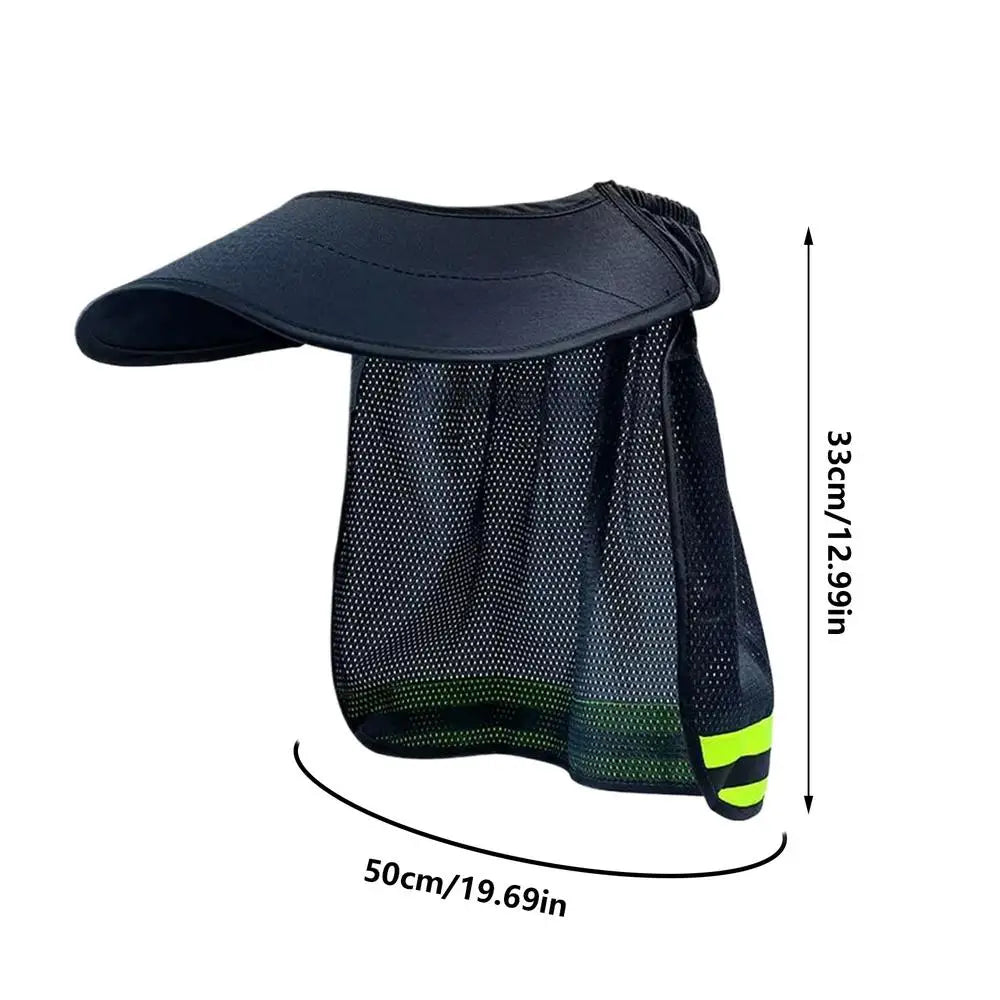 Hard Hat Sun Shade Neck Shield with Reflective Strip | Safety