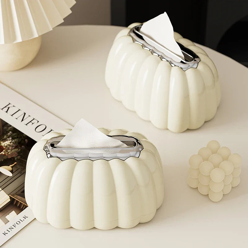 Modern Deluxe Tissue Box-with Pink Bow Living Room End Table Display