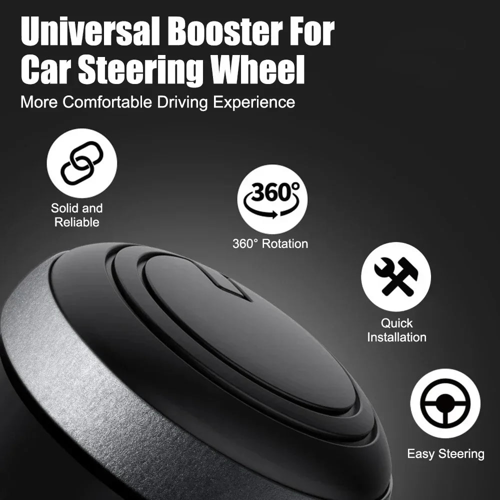 Steering Wheel Spinner Knob | Universal One-Handed Control