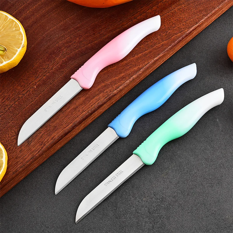 Gradient 4-Color Paring Knife Set with Sleeves | Kitchen Knives
