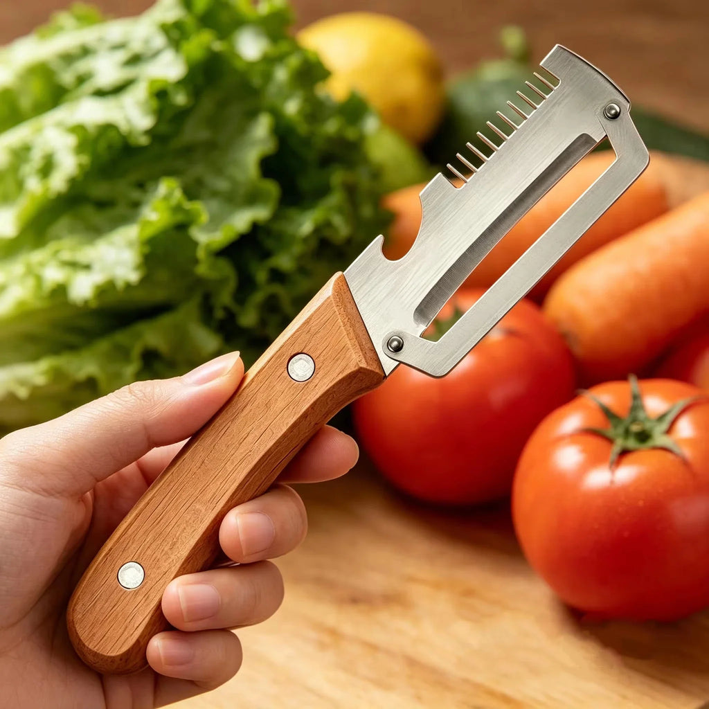 2-Piece Stainless Steel Vegetable Peeler & Kitchen Slicer Set