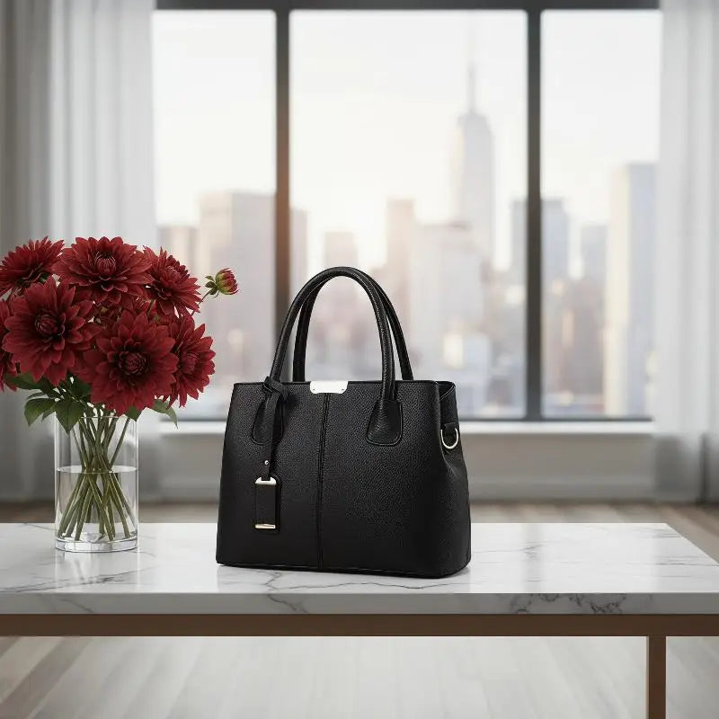JETTING Women's PU Leather Tote Shoulder & Crossbody Bag
