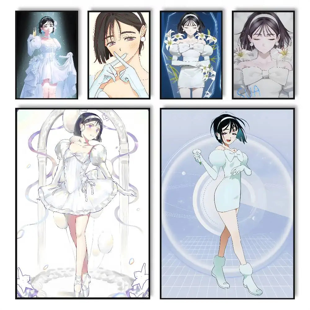 Anime HD Wall Poster – Self-Adhesive Waterproof PVC Décor