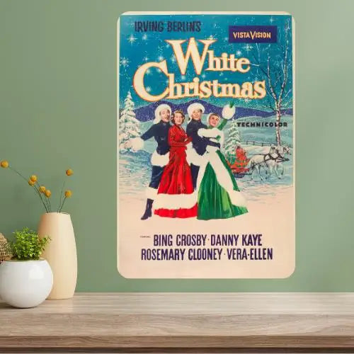 White Christmas Classic Movie Metal Poster Sign | Vintage Wall Art