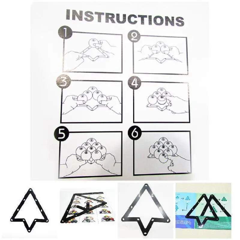Billiards Rack Positioning Stickers – 8 Ball & 9 Ball Pool