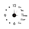 3D DIY Mirror Wall Clock – Silent Quartz Acrylic Home Decor