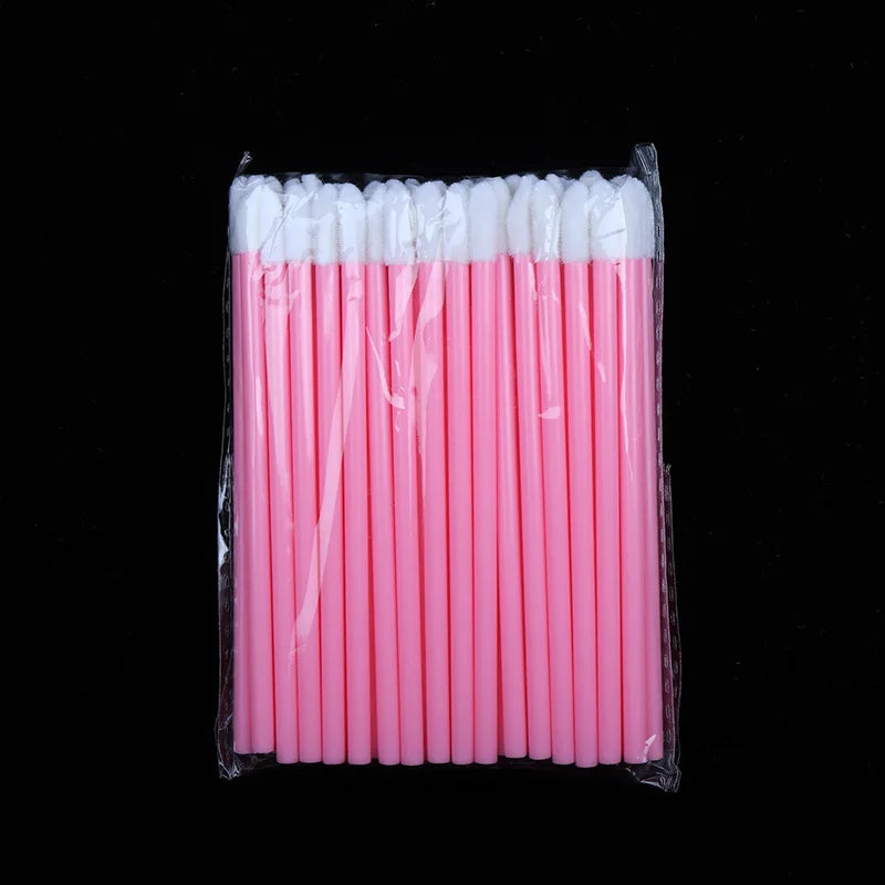 50-Pack Disposable Eyeliner Brushes – Precision Lip & Eye Makeup