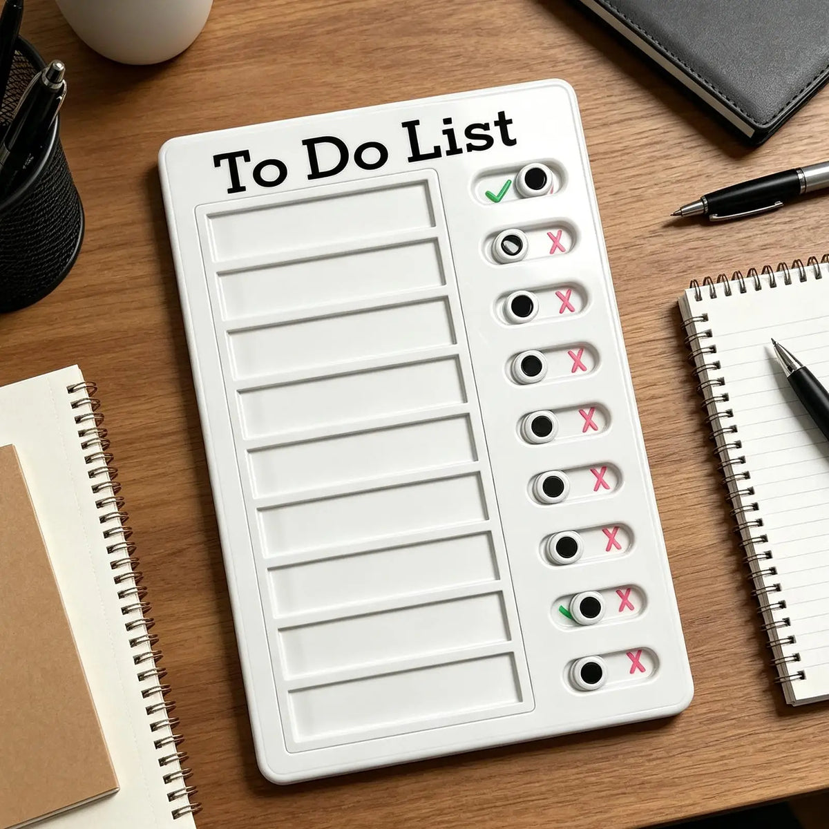 Kids Reusable Sliding Routine Chart & Chore Schedule Board