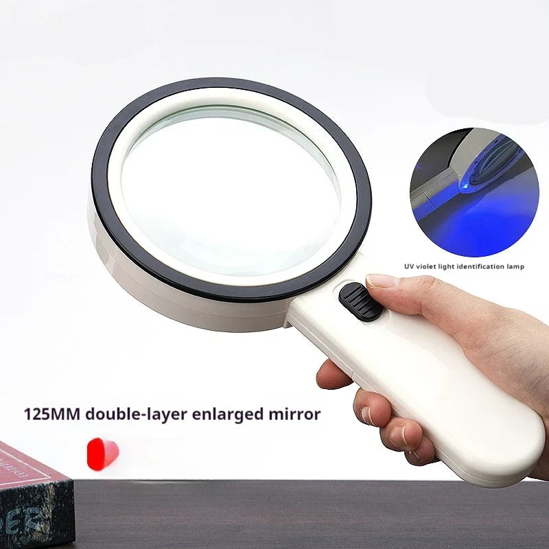 125mm LED Illuminated Magnifying Glass – 12 LED Loupe
