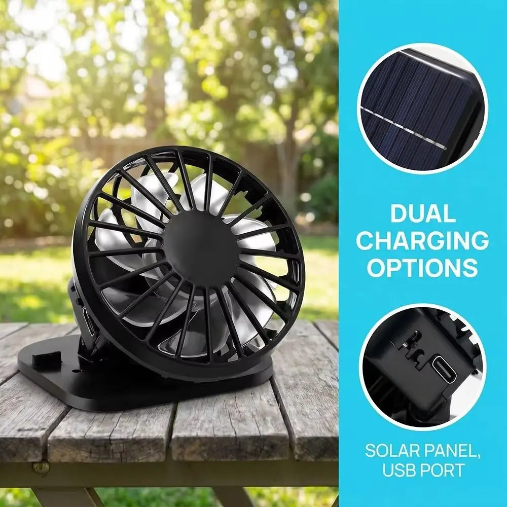 Solar Powered Mini Hat Fan – Portable Handheld Cooling Fan