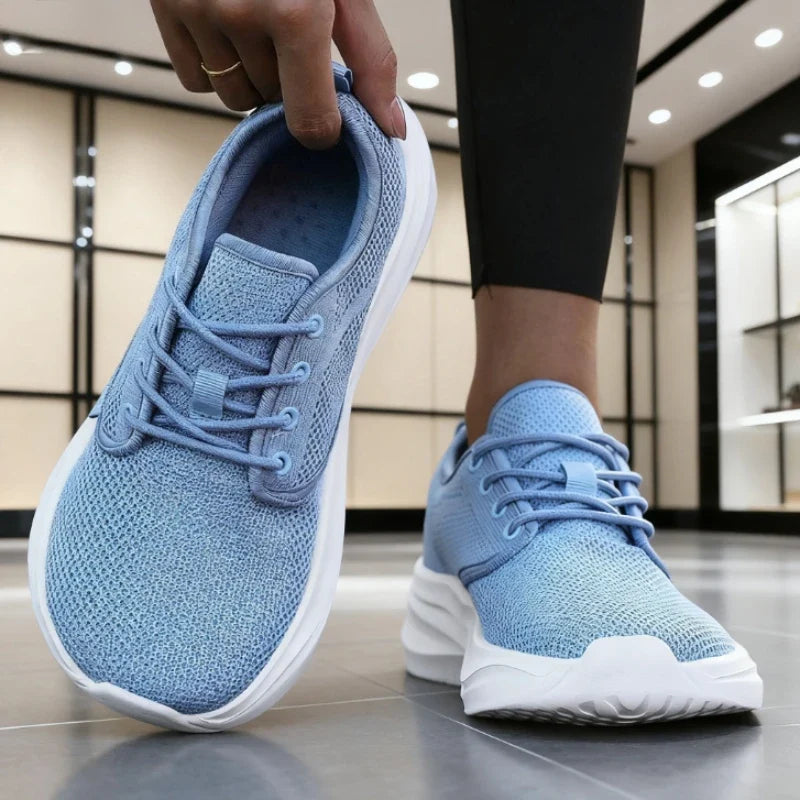 Women's Breathable Mesh Wide Toe Fitness Sneakers | ZULIWAGN