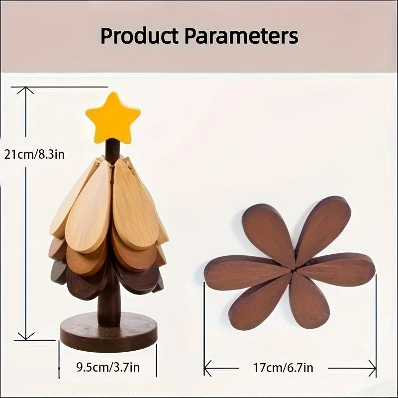 Creative Bamboo Heat-resistant Mat Suitable Dishes Quartz Pots Tripod