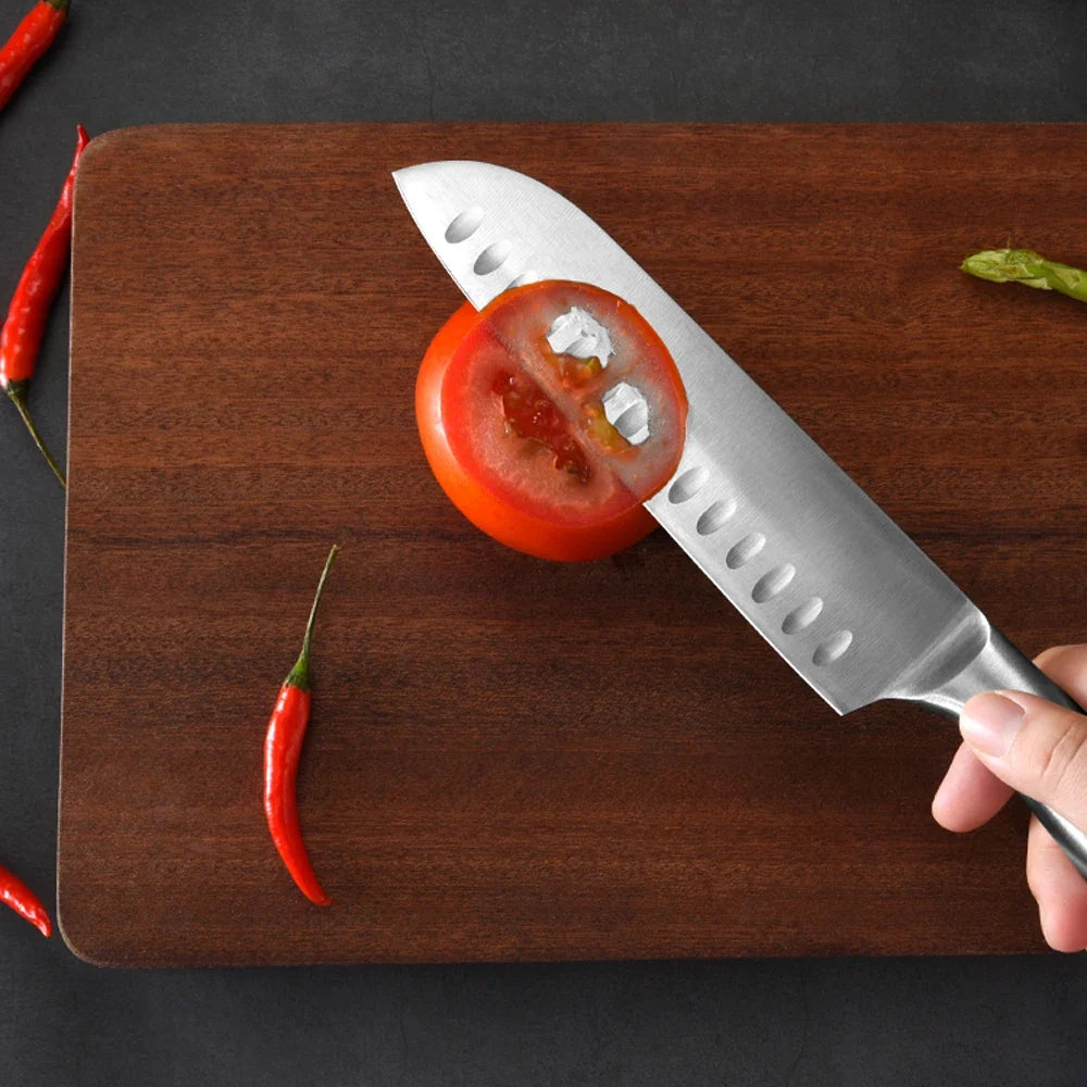 5-Piece Stainless Steel Kitchen Knife Set with Bread Knife