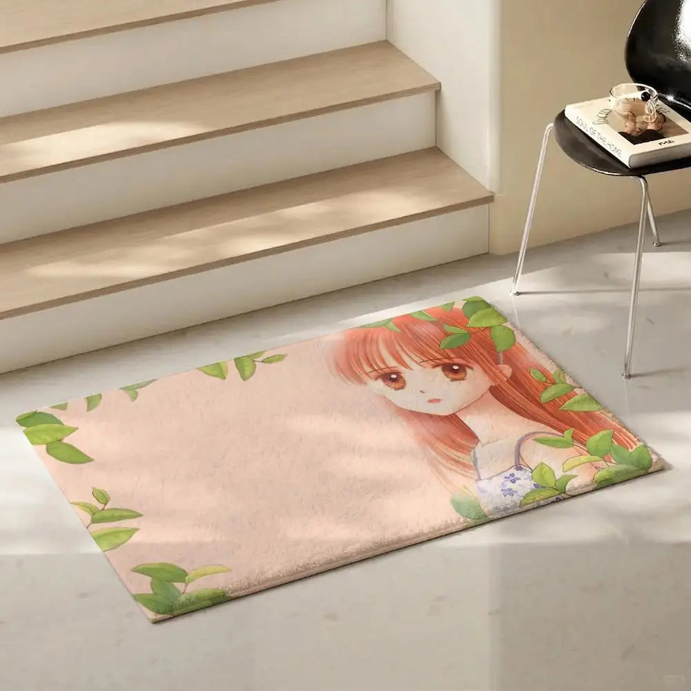 Anime Kodomo no Omocha Flannel Floor Mat – Non-Slip Indoor Rug