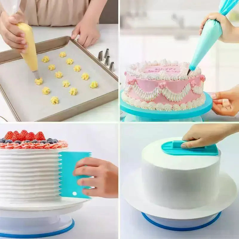 40-Piece Cake Decorating Kit – Piping Bags & Tips Set