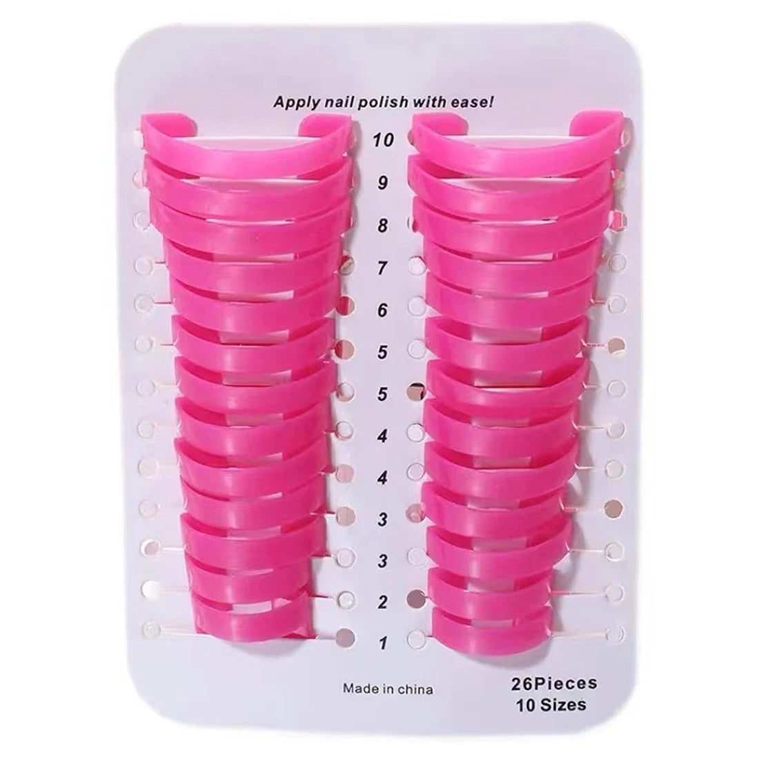 26-Piece Nail Polish Protector Set – Spill-Proof Manicure Stencils