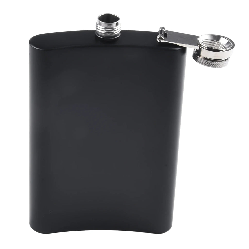 Stainless Steel Hip Flask 7–12oz | Black Matte Pocket Flask