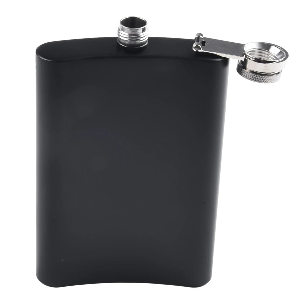 Stainless Steel Hip Flask 7–12oz | Black Matte Pocket Flask