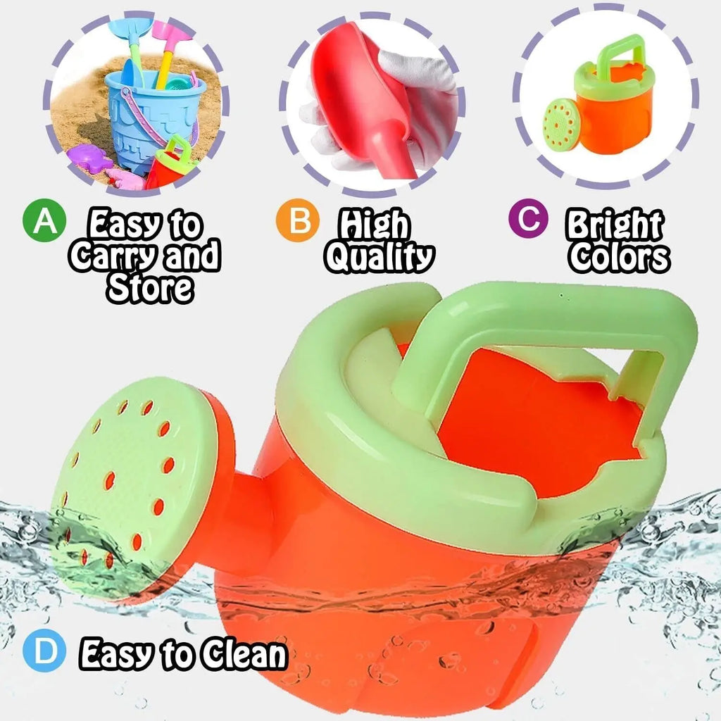 Kids Beach Toy Set | 9/13-Piece Sand Shovel, Bucket & Tools