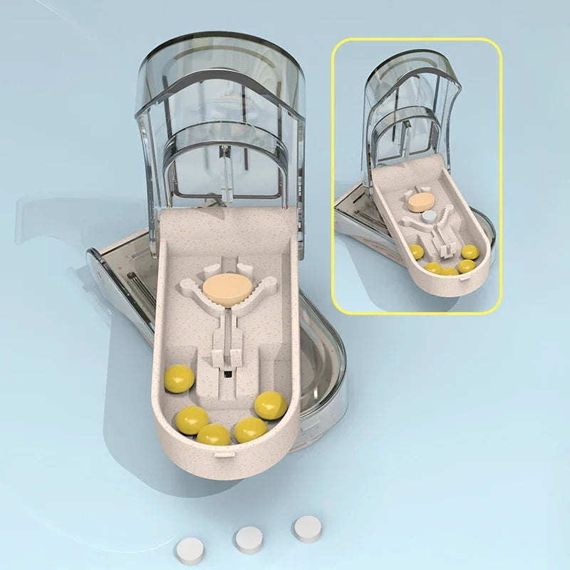 Portable Pill Cutter & Splitter with Storage Compartment