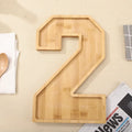 Wooden Digital Tray Home Party Birthday Decoration Dessert Plate