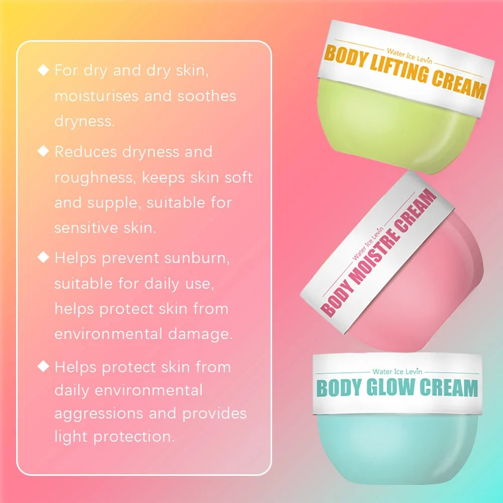 3-Piece Body Glow & Firming Cream Set | Deep Moisturizer