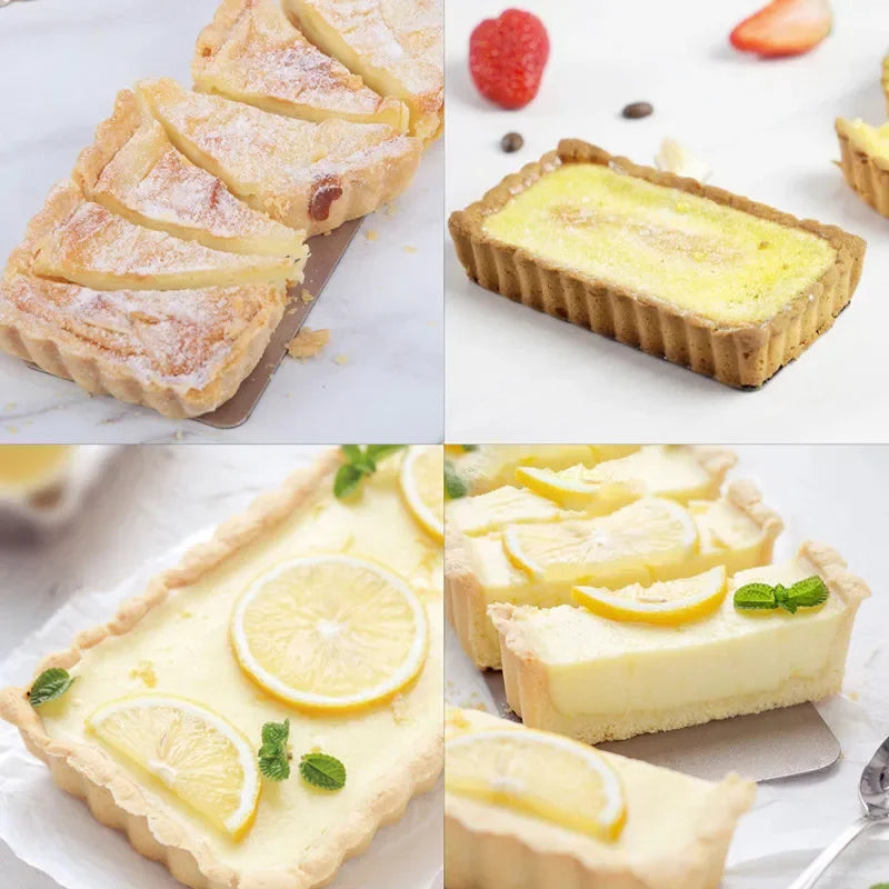 6-Pc Non-Stick Tart & Quiche Pan Set | 4" Carbon Steel Molds