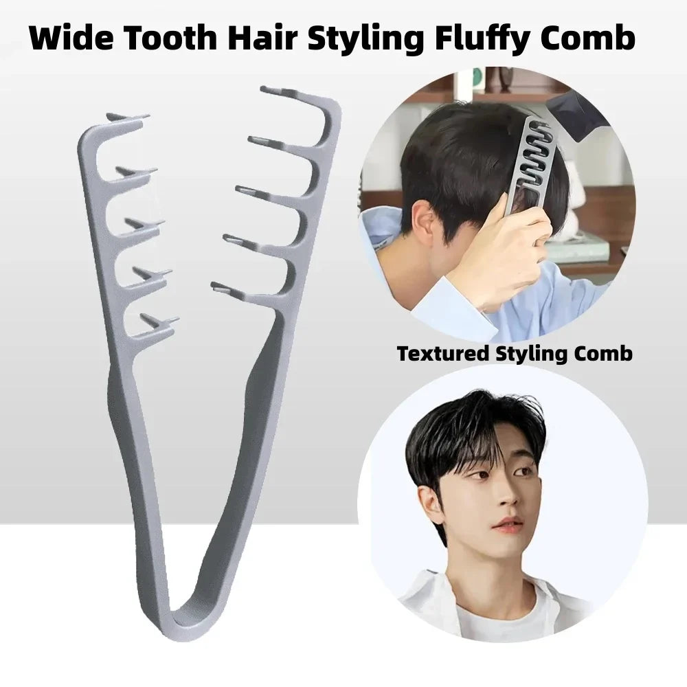 Men's Wide-Tooth Volumizing Hair Comb | Korea Style Textured