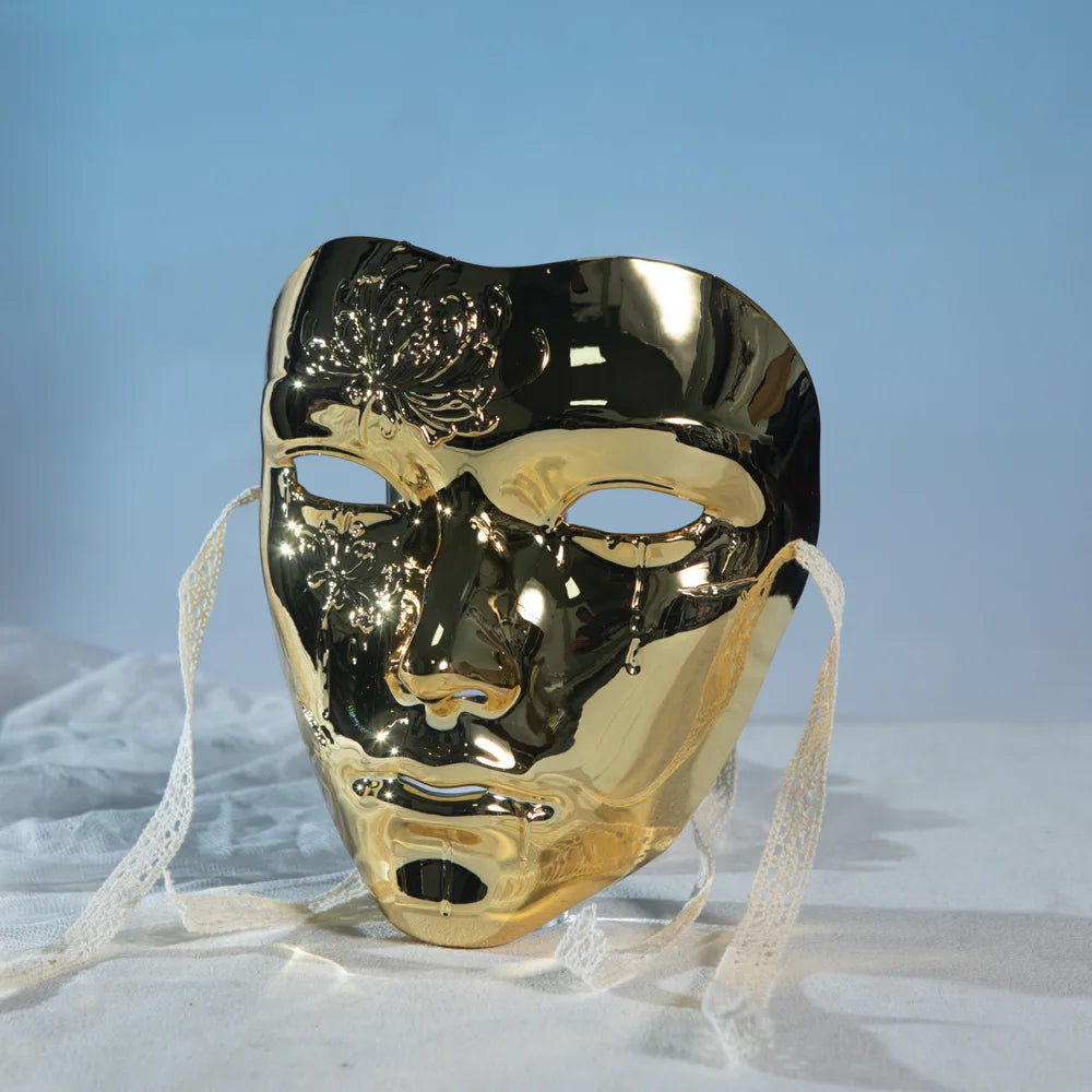 Mask Retro Hand Drawing Fashion Men Women Samestyle Ancient Adult