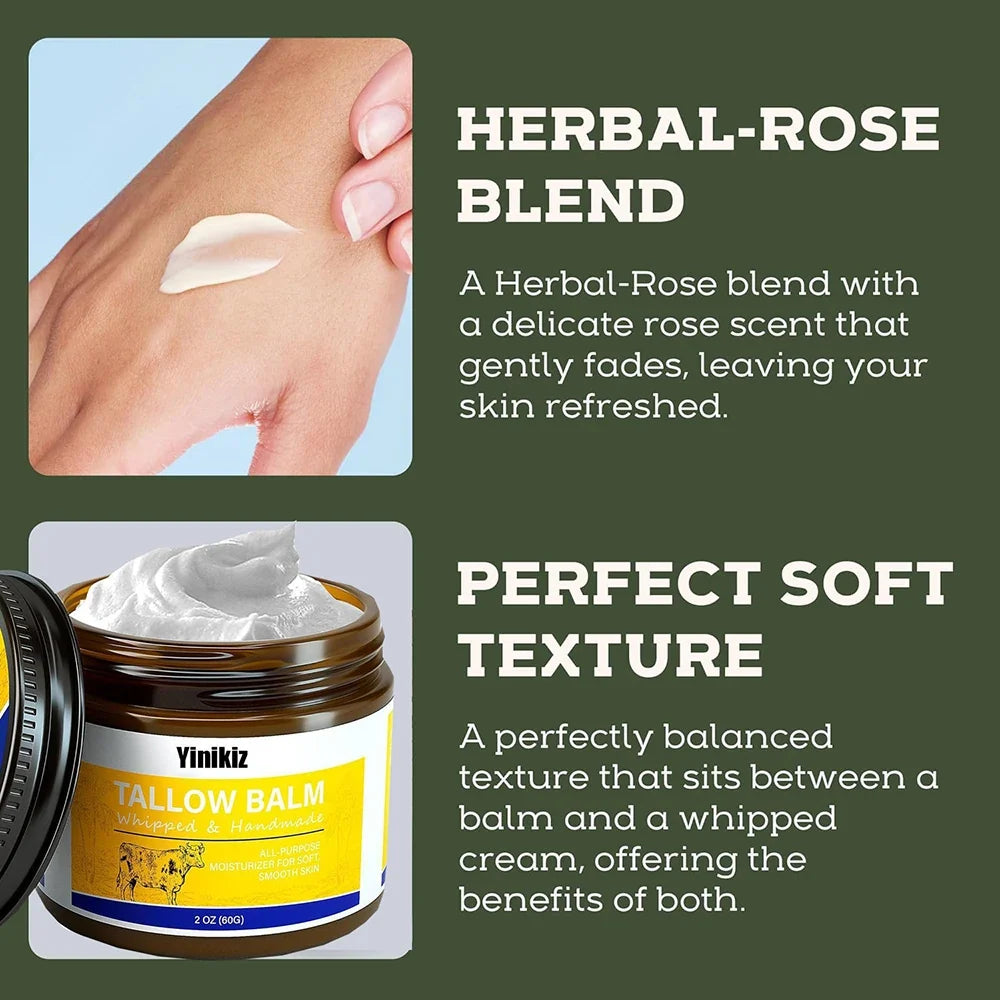 Face Cream Whipped Tallow Balm Collagen Hyaluronic Acid Skin Care