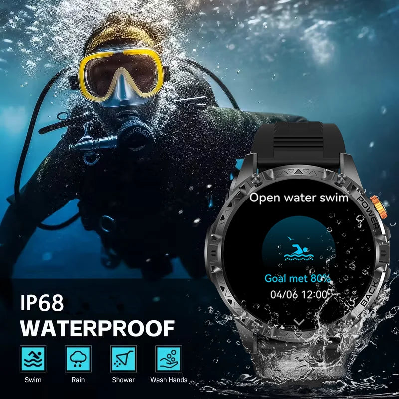 DAORKOW YK16 Smart Watch – 1000mAh, 100+ Sports & BT Calls