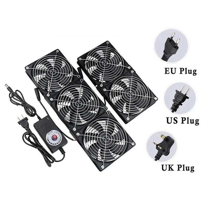 12cm 3000RPM PC Cooling Fan with Speed Controller 3V–12V
