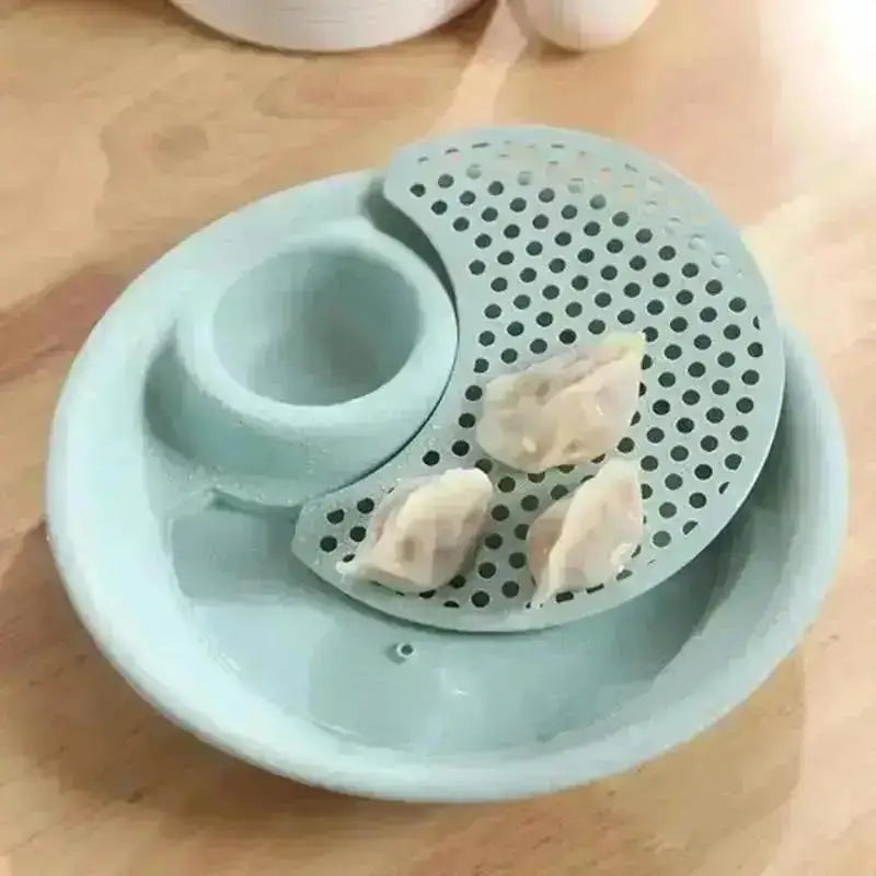 Double Layer Dumpling Drain Plate – Fruit & Veggie Draining Tray