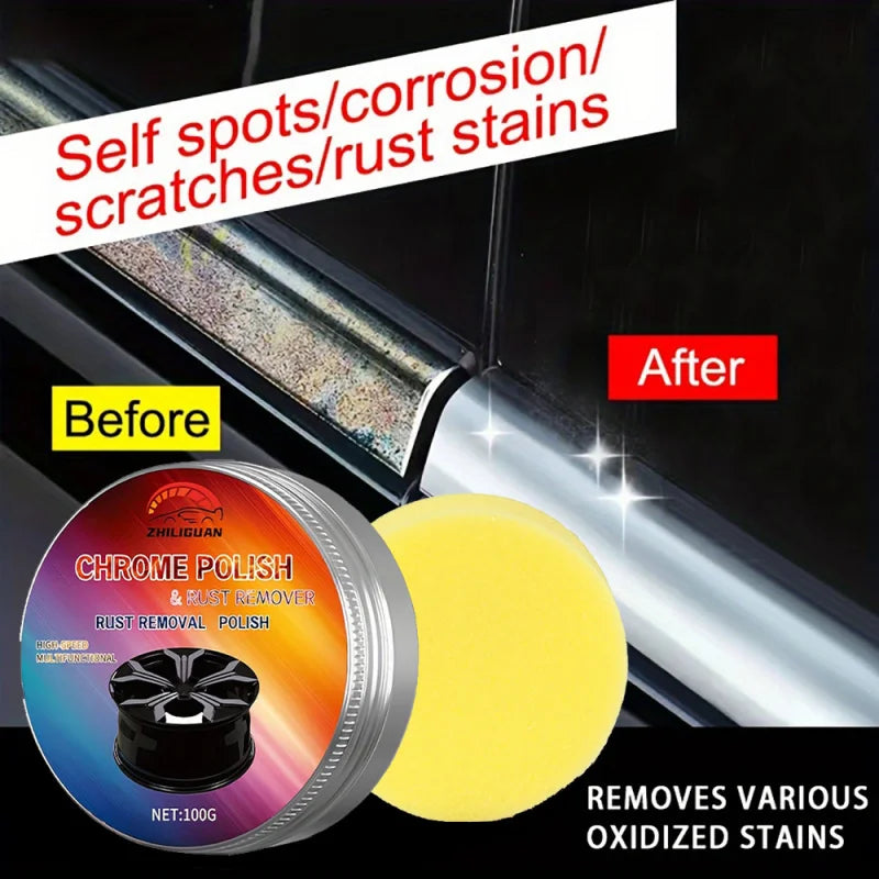 Chrome Repair Paste – Car Chrome Restorer & Metal Polish 100g