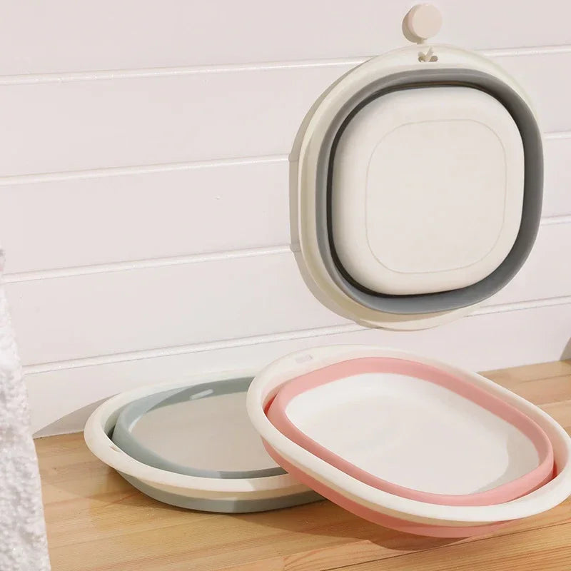 Portable Folding Wash Basin | Collapsible Plastic Tub for Home & Travel