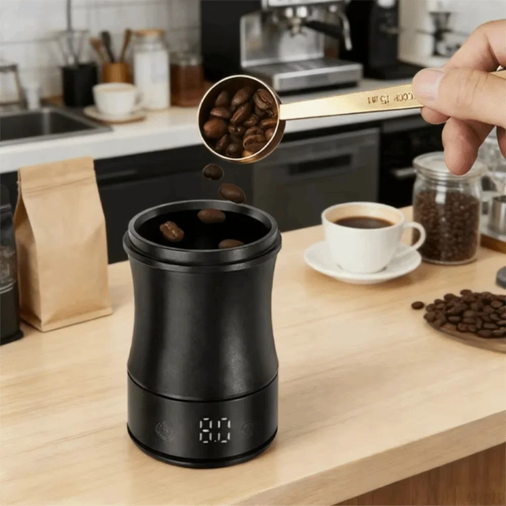 58mm Electronic Coffee Dosing Cup with LED Scale | Aluminium