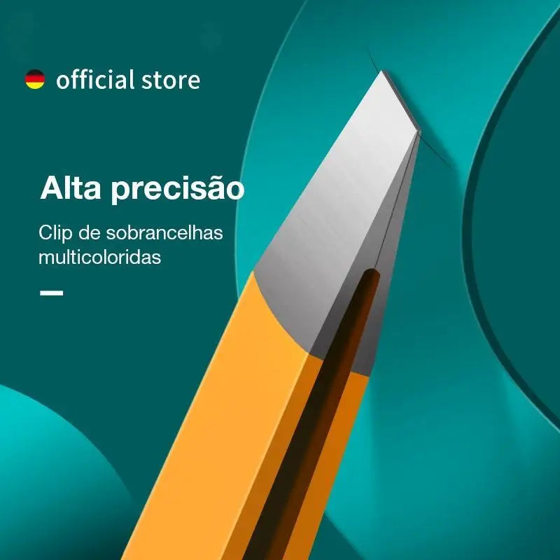 MDUG Stainless Steel Slanted Eyebrow Tweezer | Makeup Tool