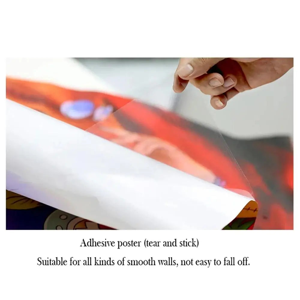 One Punch Man Anime Poster Self-Adhesive Wall Art Sticker