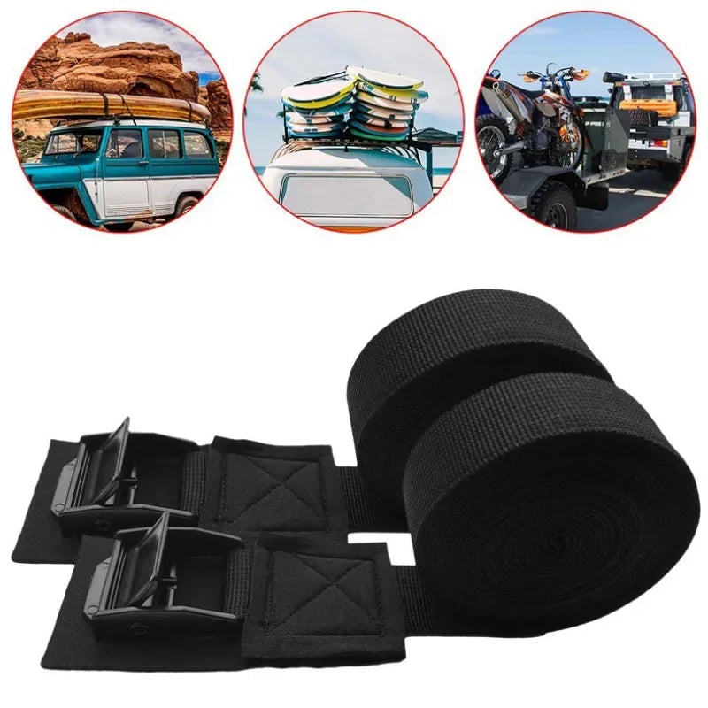 Heavy-Duty Kayak & Roof Rack Straps – Surfboard & Bike