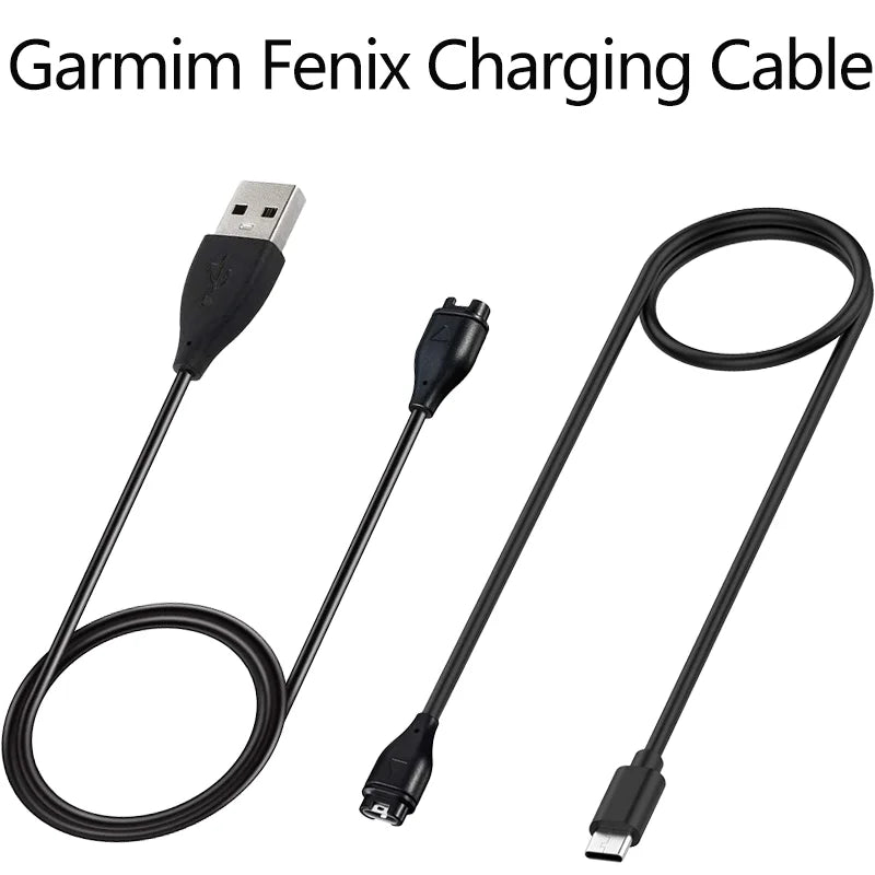 USB-C Charger for Garmin Fenix 8 7 6 5 Series – Replacement Cable