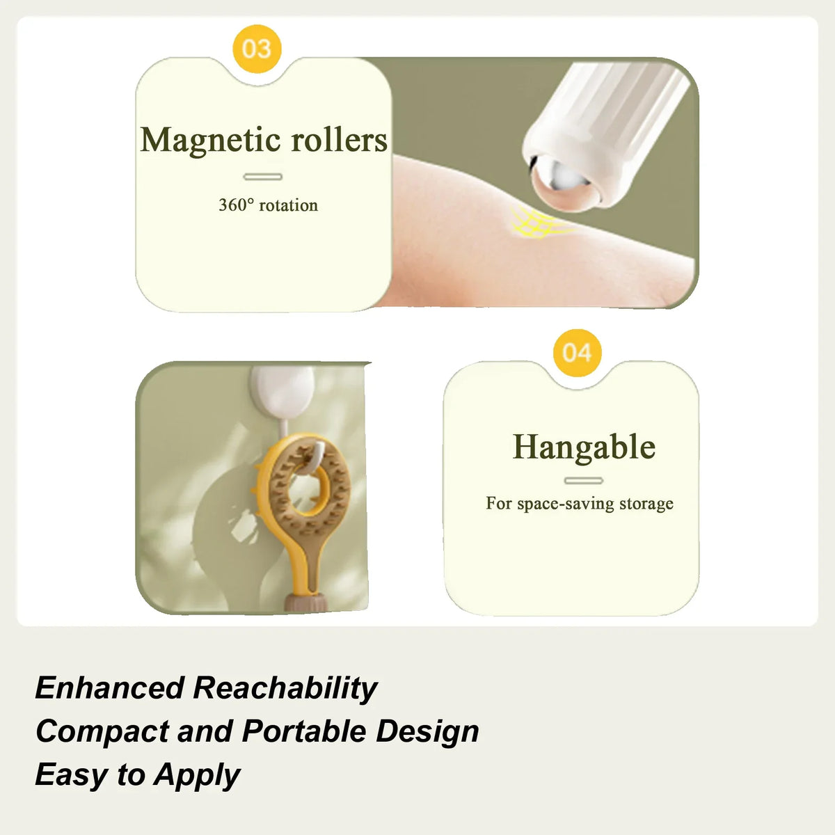 Retractable Double-Sided Back Scratcher & Shower Scrubber