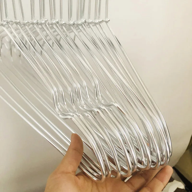 10-Pack Aluminum Alloy Clothes Hangers – Silver & Gold