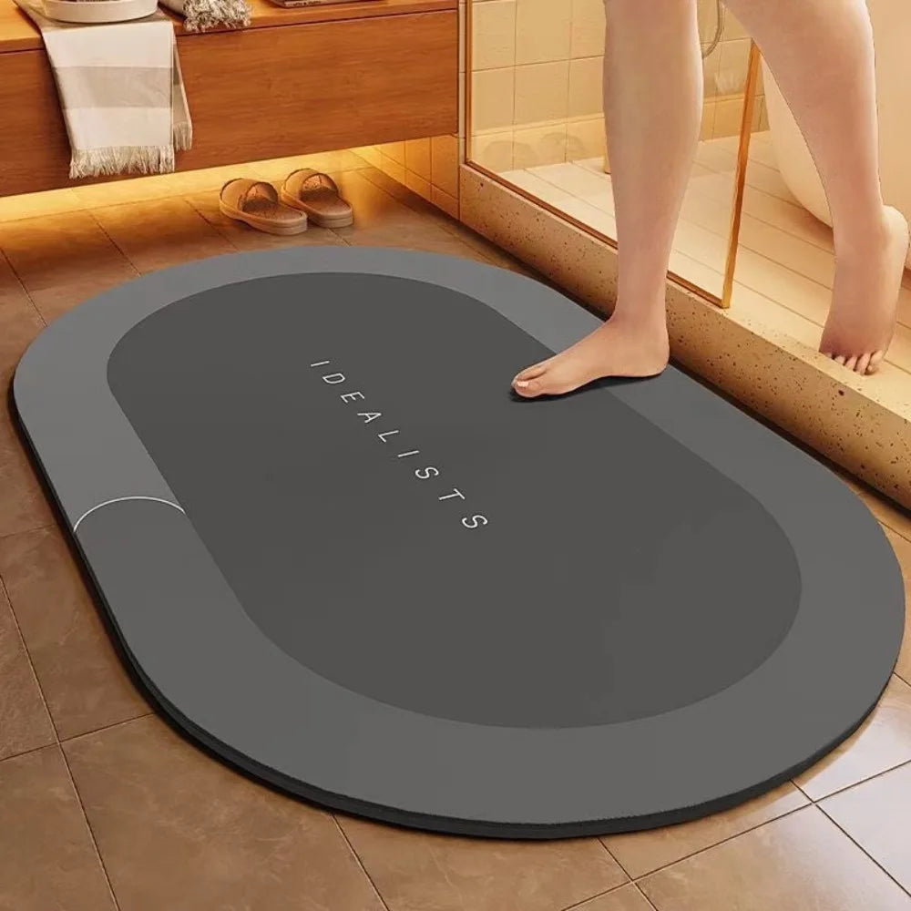 Diatomaceous Mud Bathroom Mat – Anti-Slip Quick-Dry Foot Mat