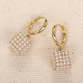 Huitan Imitation Pearl Drop Earrings – Elegant Women's Fashion