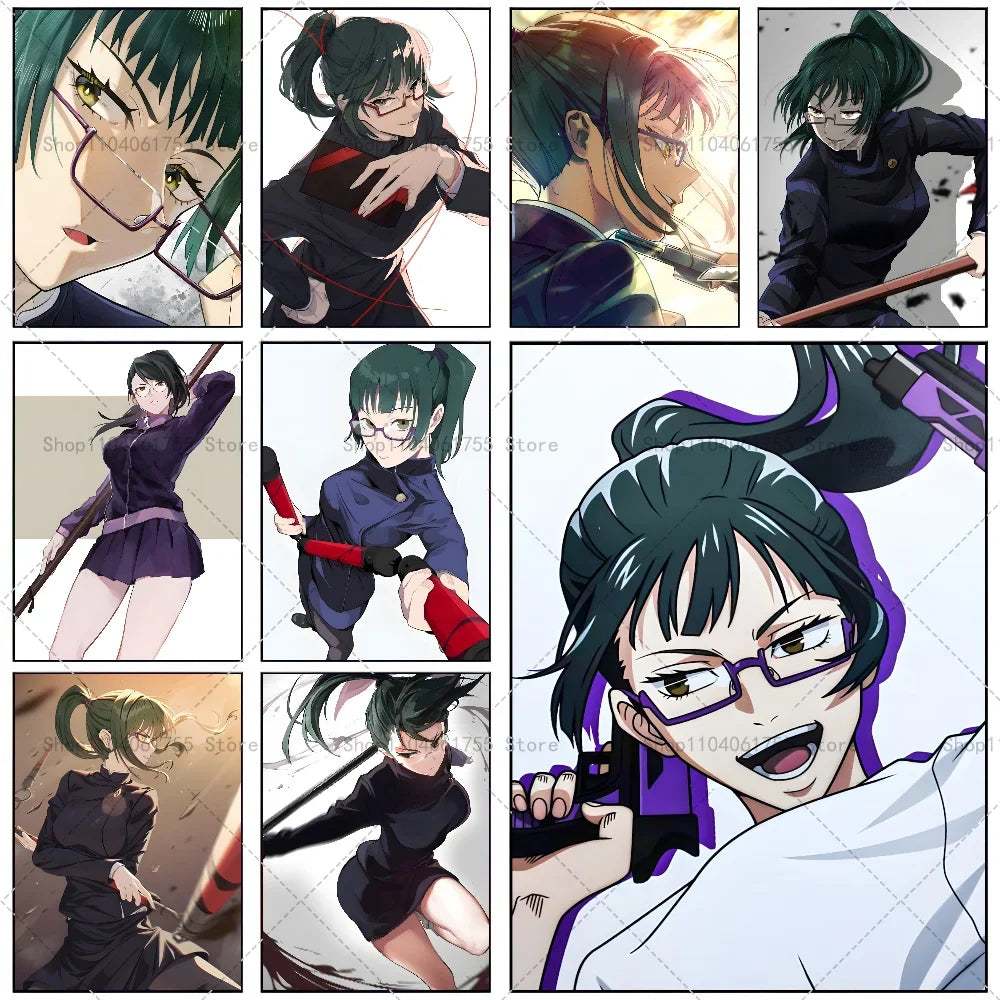 Jujutsu Kaisen Maki Zenin Anime Poster – Self-Adhesive Wall Art